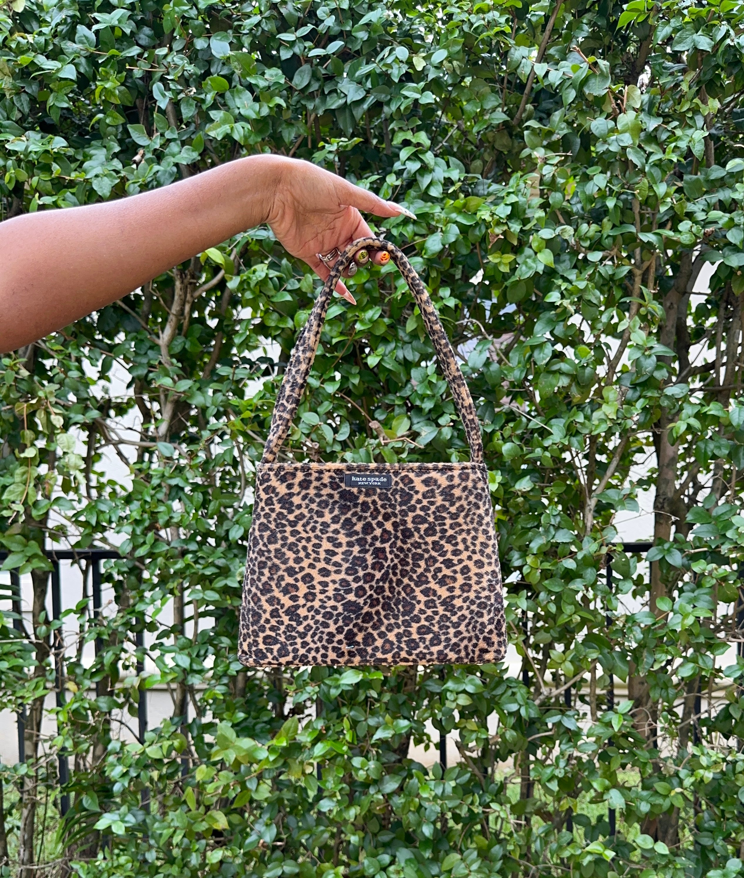 Vintage top Leopard Print Handbag