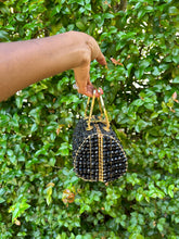 Load image into Gallery viewer, Vintage Beaded & Gold Handbag