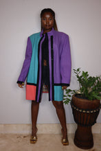 Load image into Gallery viewer, Colorblock Wool Coat (L/XL)