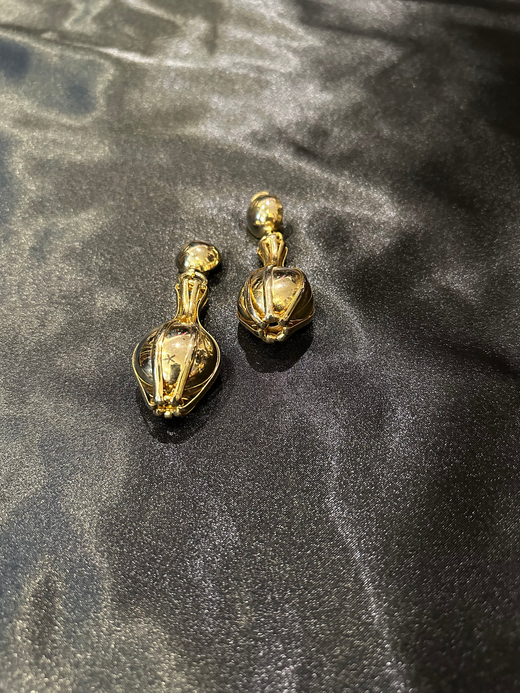 Vintage Gold Ball Earrings