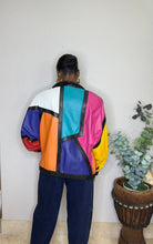 Load image into Gallery viewer, Vintage Multicolor Leather Jacket
