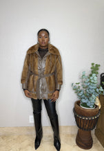 Load image into Gallery viewer, Leather &amp; Fur Coat

