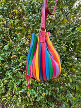 Load image into Gallery viewer, Vintage Rainbow Leather Handbag
