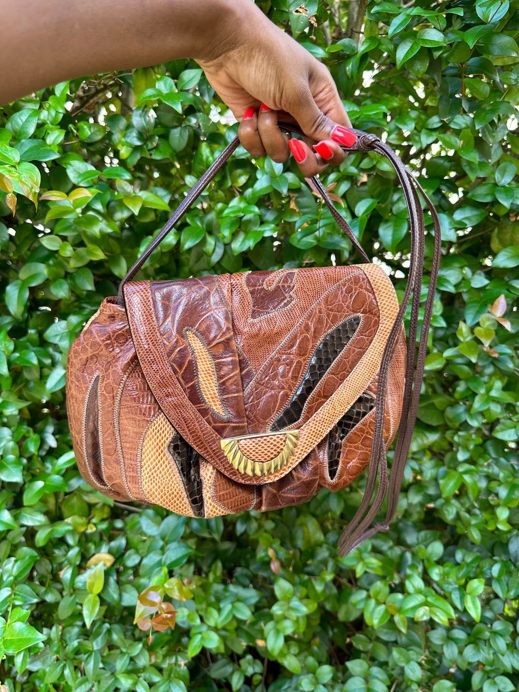 Vintage Brown Sharif Handbag