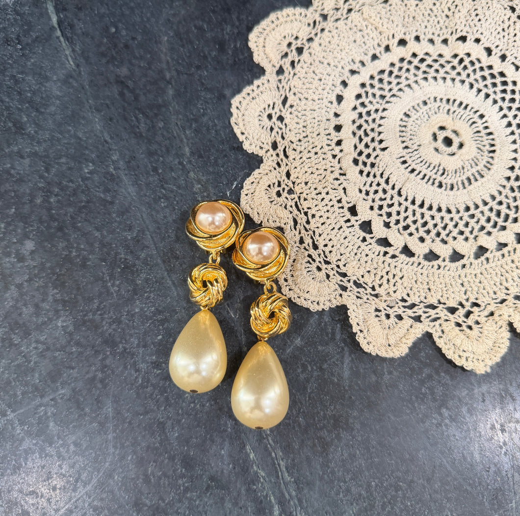 KJL Pearl Drop Earrings
