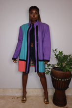 Load image into Gallery viewer, Colorblock Wool Coat (L/XL)
