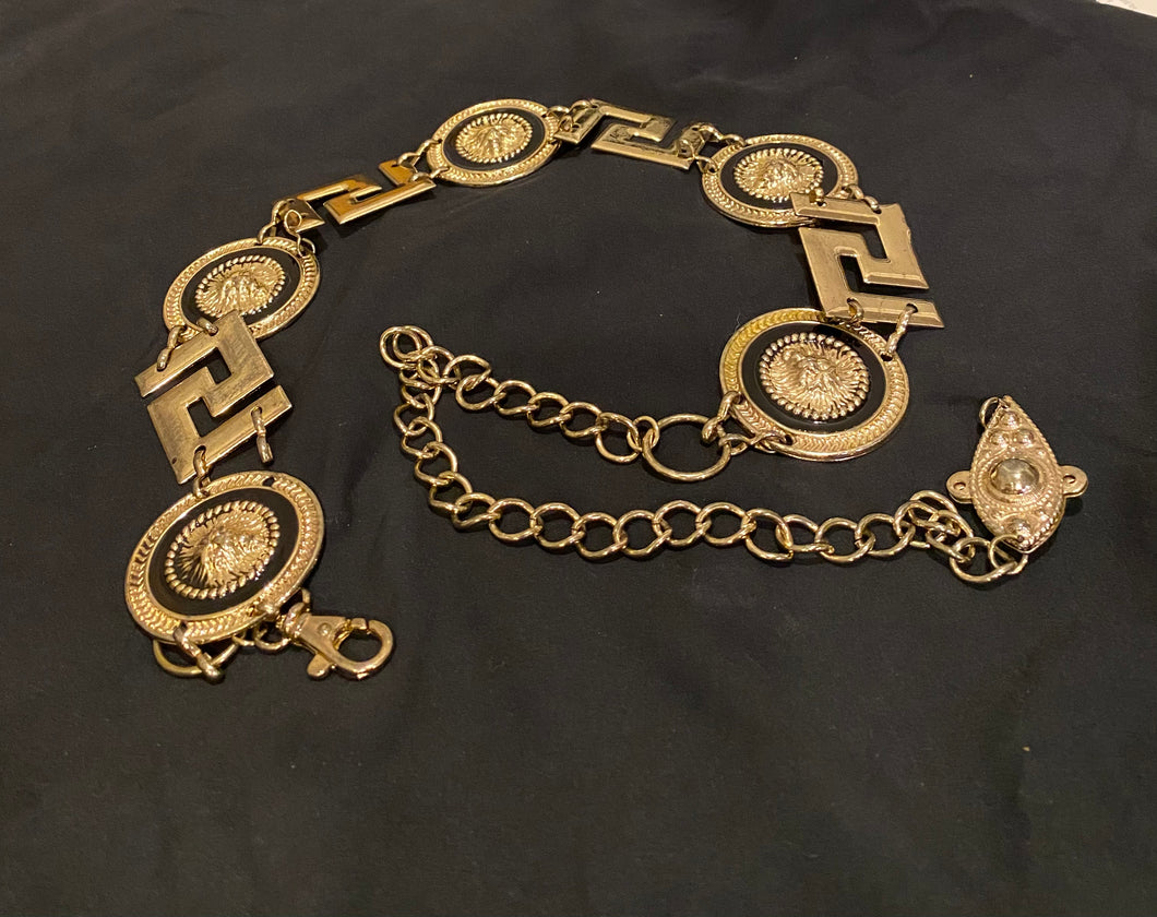 Lightweight Gold Lion Chain Belt