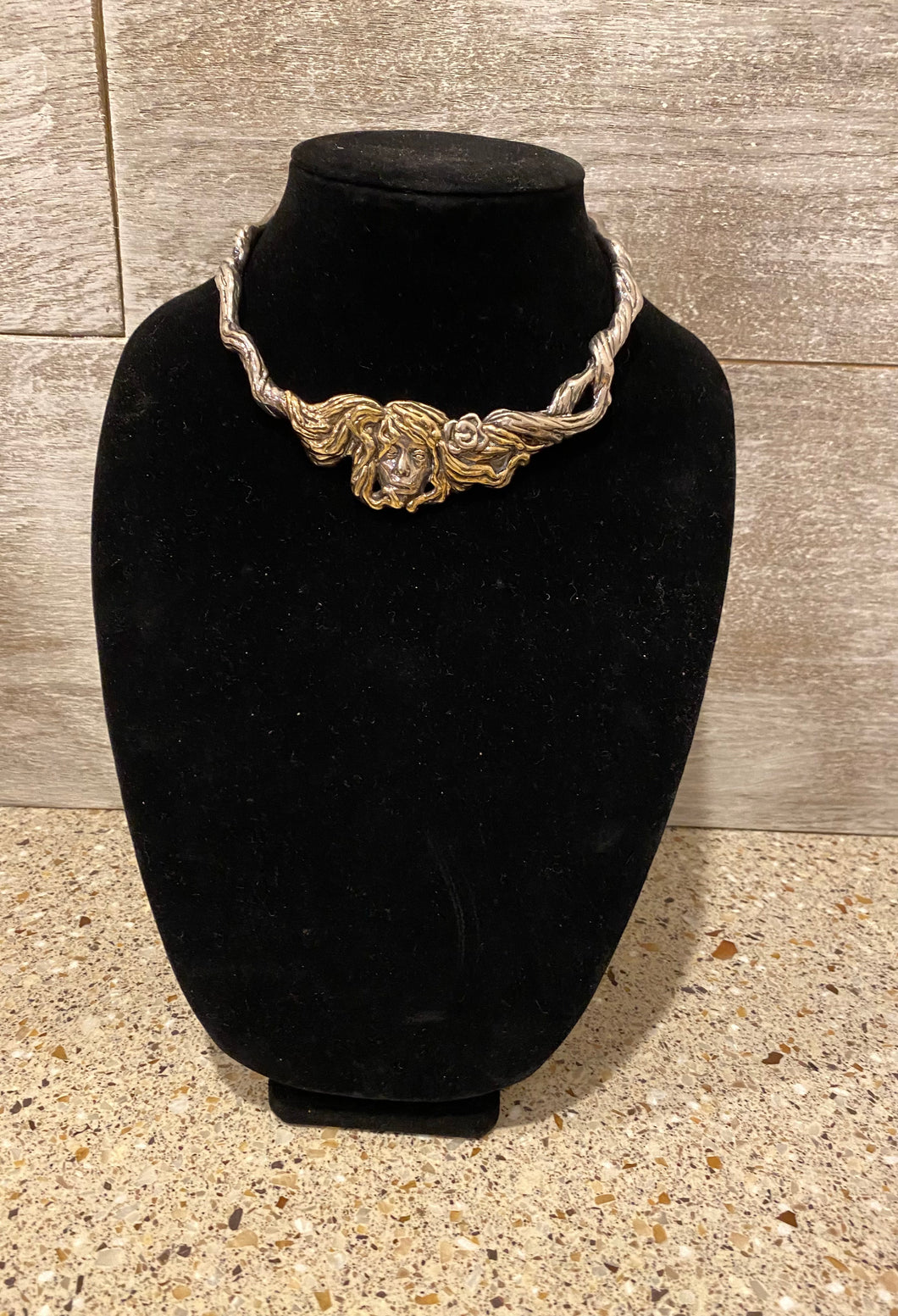 Handcrafted Silver & Gold Necklace