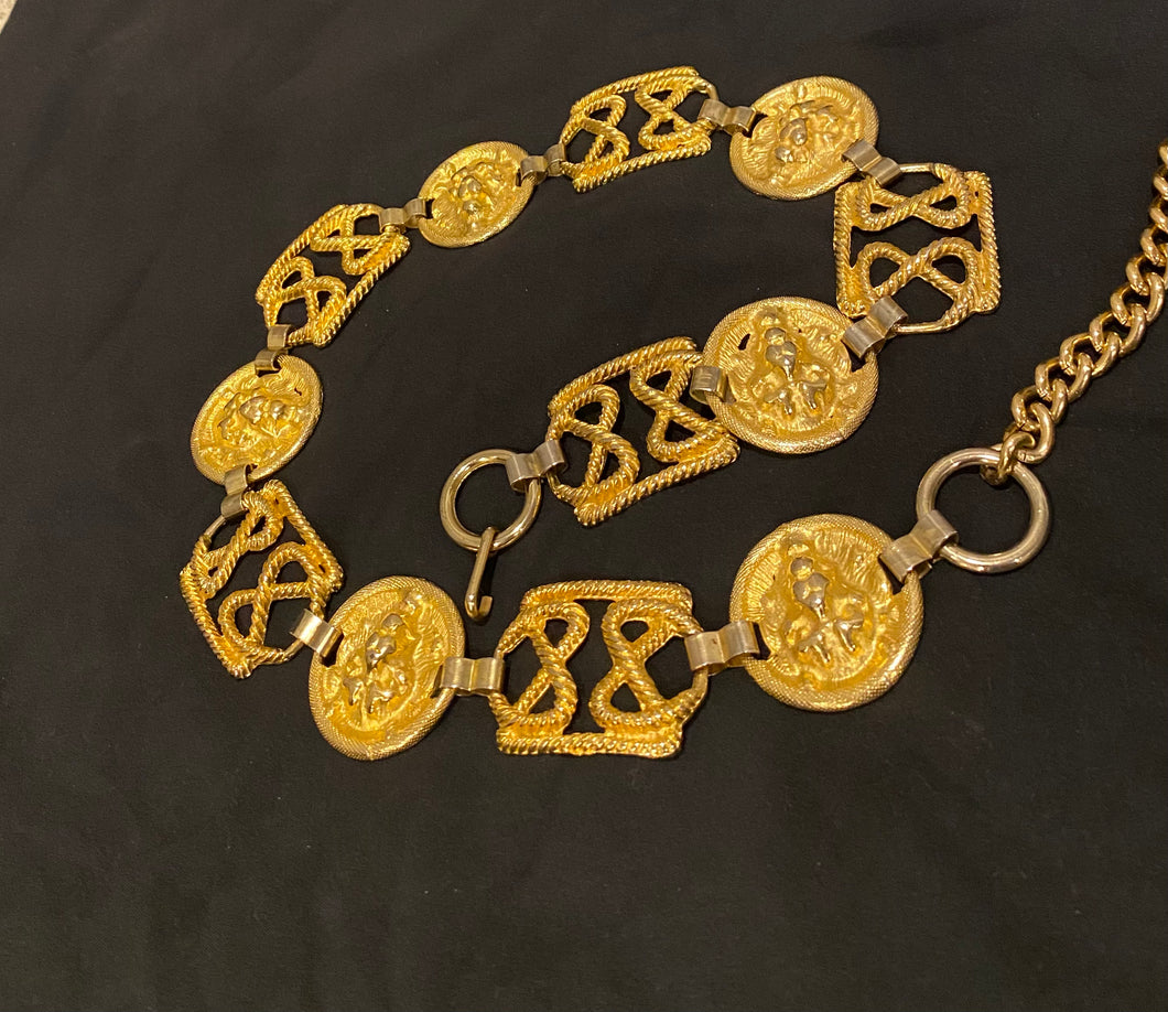 Gold Lion Chain Belt