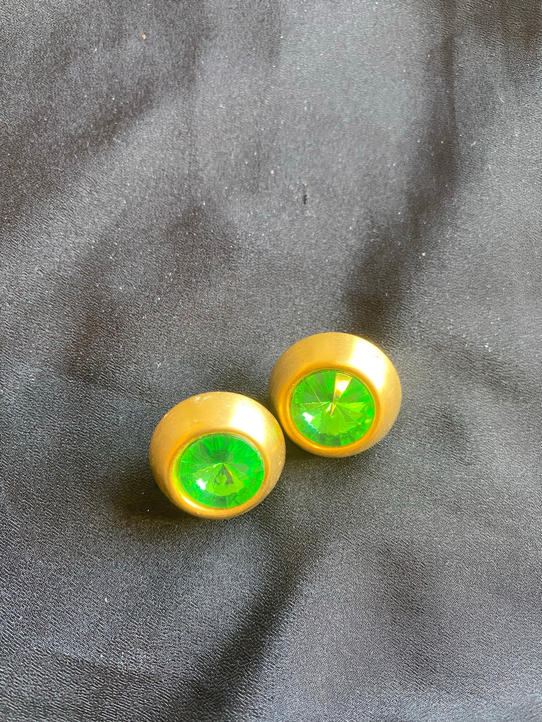 Green Jeweled Earrings