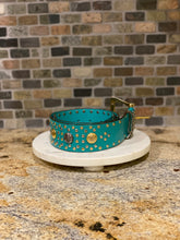 Load image into Gallery viewer, Teal Studded Belt

