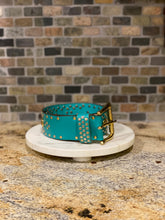 Load image into Gallery viewer, Teal Studded Belt
